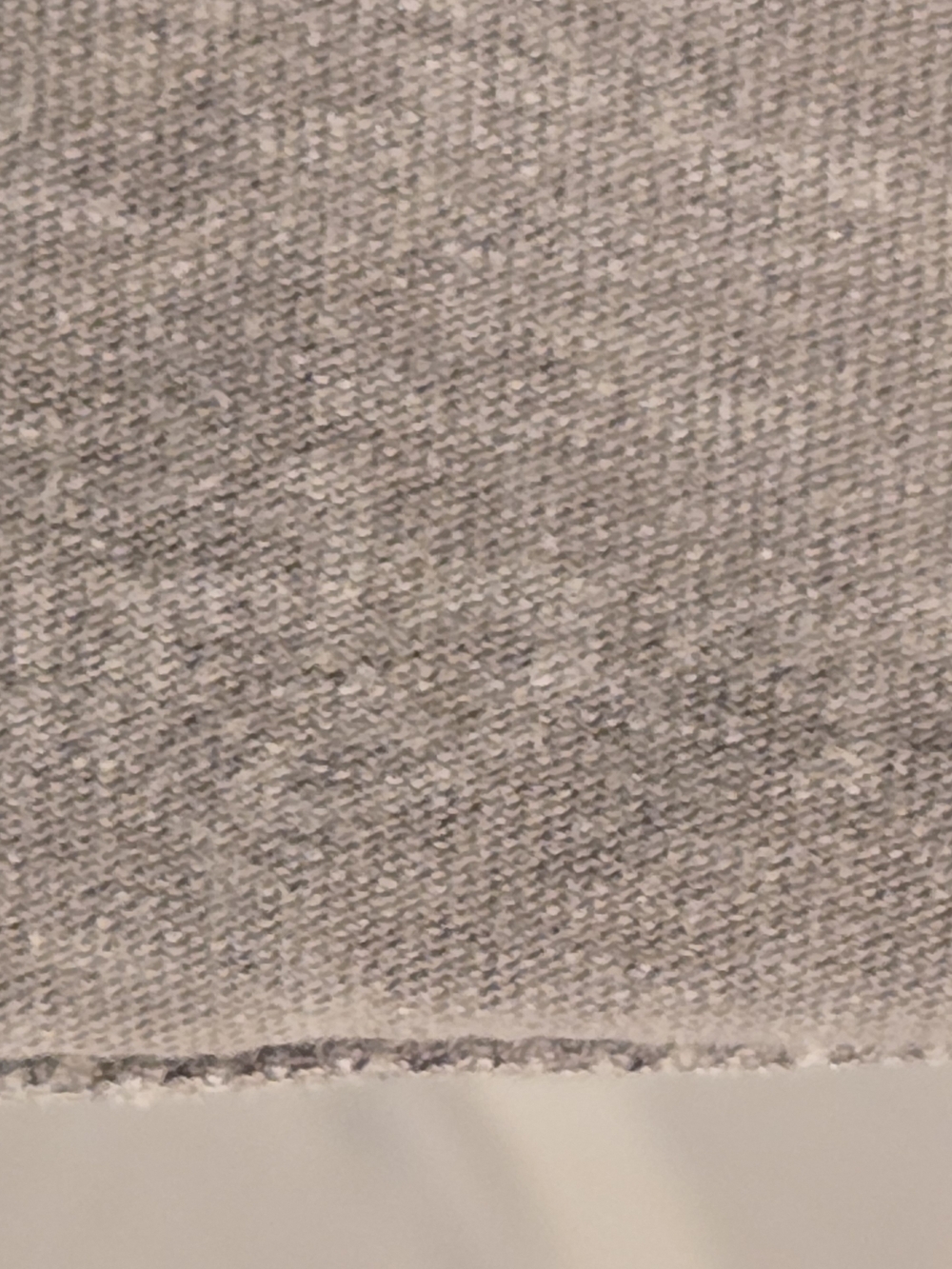 Light Gray Knit Fabric Top